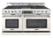60″ Grand Chef Dual Fuel Range 4 Open Burners / Grill / 4 Open Burners LP