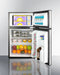 19" Wide 2-Door Refrigerator-Freezer, ADA Height