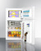 19" Wide 2-Door Refrigerator-Freezer