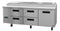 Refrigerator, Three Section Pizza Prep Table, Drawer/Door Combo