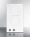 12" Wide 115V 2-Burner Radiant Cooktop