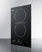 12" Wide 230V 2-Burner Radiant Cooktop