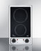 12" Wide 115V 2-Burner Radiant Cooktop