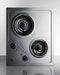 21" Wide 230V 2-Burner Coil Cooktop