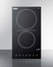 12" Wide 230V 2-Burner Radiant Cooktop