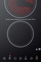 12" Wide 230V 2-Burner Radiant Cooktop