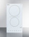 12" Wide 230V 2-Burner Radiant Cooktop
