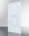 12" Wide 230V 2-Burner Radiant Cooktop