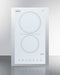 15" Wide 230V 2-Burner Radiant Cooktop