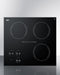 22" Wide 230V 3-Burner Radiant Cooktop