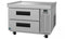 Refrigerator, Single Section Chef Base Prep Table, Stainless Drawers