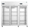 Refrigerator, Three Section Upright, Full Glass Doors
