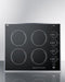 24" Wide 230V 4-Burner Radiant Cooktop