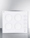 24" Wide 230V 4-Burner Radiant Cooktop