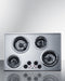 30" Wide 230V 4-Burner Coil Cooktop