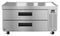 Refrigerator, Single Section Chef Base Prep Table, Stainless Drawers