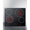 24" Wide 230V 4-Burner Radiant Cooktop