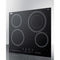 24" Wide 230V 4-Burner Radiant Cooktop