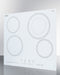 24" Wide 230V 4-Burner Radiant Cooktop