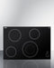 30" Wide 208-240V 4-Burner Radiant Cooktop