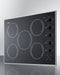 27" Wide 230V 5-Burner Radiant Cooktop