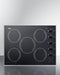 27" Wide 230V 5-Burner Radiant Cooktop