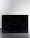 30" Wide 208-240V 5-Burner Radiant Cooktop
