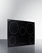 30" Wide 208-240V 5-Burner Radiant Cooktop