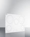 30" Wide 208-240V 5-Burner Radiant Cooktop