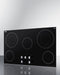 36" Wide 208-240V 5-Burner Radiant Cooktop