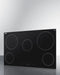36" Wide 208-240V 5-Burner Radiant Cooktop