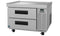 Refrigerator, Single Section Chef Base Prep Table, Stainless Drawers