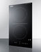 12" Wide 115V 2-Burner Radiant Cooktop With Safety Shutoff