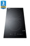 12" Wide 230V 2-Burner Radiant Cooktop With Safety Shutoff