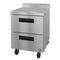 Freezer, Single Section Worktop, Stainless Drawers