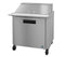 Refrigerator, Single Section Mega Top Prep Table, Stainless Door