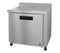 Refrigerator, Single Section Worktop, Stainless Door