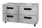 Refrigerator, Two Section Undercounter, Stainless Drawers