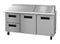 Refrigerator, Three Section Mega Top Prep Table, Drawer/Door Combo
