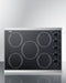 27" Wide 230V 5-Burner Radiant Cooktop