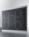 27" Wide 230V 5-Burner Radiant Cooktop