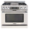 36″ Grand Chef Dual Fuel Range 2 Sealed Burners / Griddle / 2 Sealed Burners LP