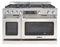 48″ Grand Chef Dual Fuel Range 4 Burners / Grill / 2 Burners LP
