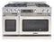 48″ Grand Chef Dual Fuel Range 4 Burners / Griddle / 2 Burners LP