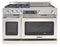 48″ Grand Chef Dual Fuel Range 4 Sealed Burners / 24″ Griddle LP