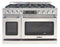 48″ Grand Chef Dual Fuel Range 8 Burners LP