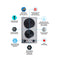 12" Wide 115V 2-Burner Solid Disk Cooktop