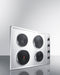 30" Wide 208/240V 4-Burner Solid Disk Cooktop