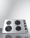 30" Wide 208/240V 4-Burner Solid Disk Cooktop