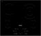 24" Built-In Electric Cooktop, Front Controls